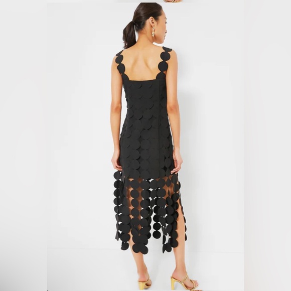 Tuckernuck Hyacinth House Black Multi Circle Mercedes Midi Dress XS NWT - Picture 4 of 6